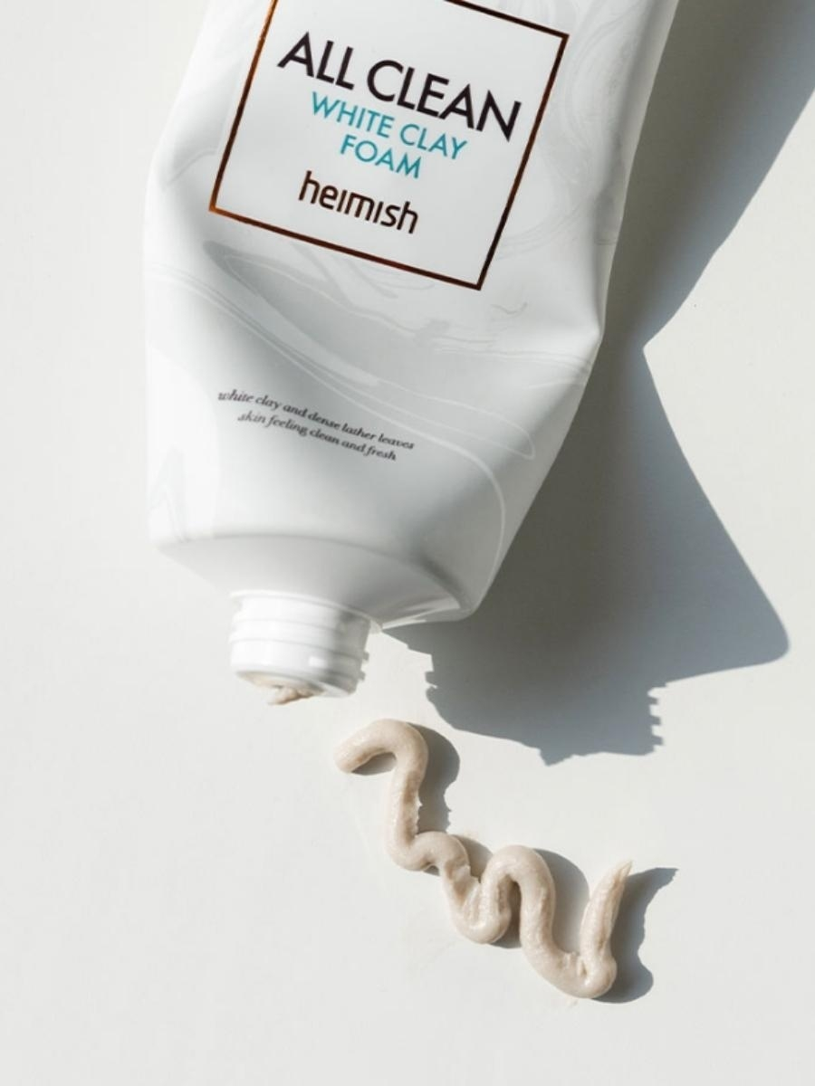Heimish / Очищающая пенка для умывания лица от прыщей и снятия макияжа. All Clean White Clay Foam. 150 мл. — изображение 3