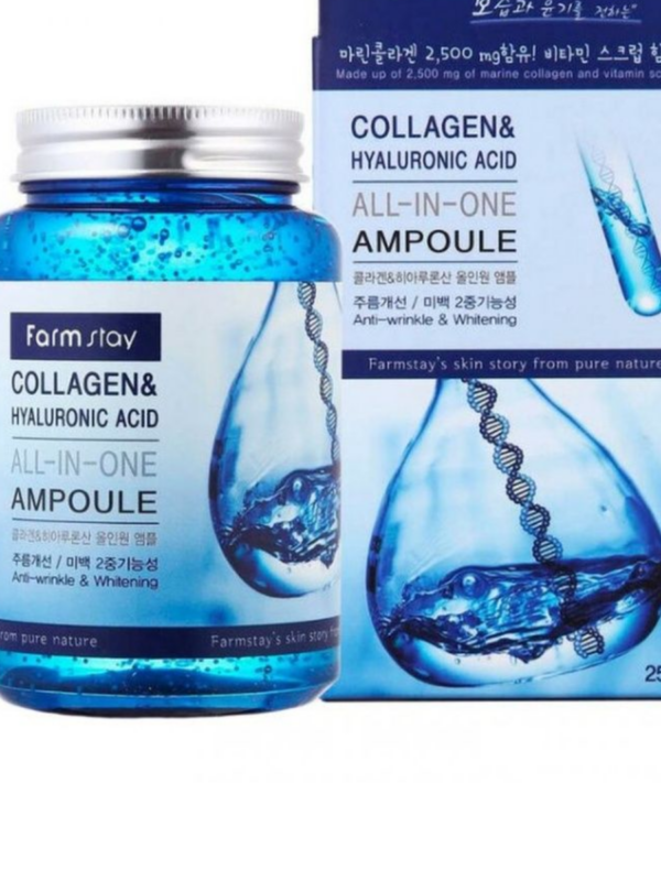 Farm Stay /Увлажняющая сыворотка для лица с гиалуроновой кислотой Collagen. 250 мл.