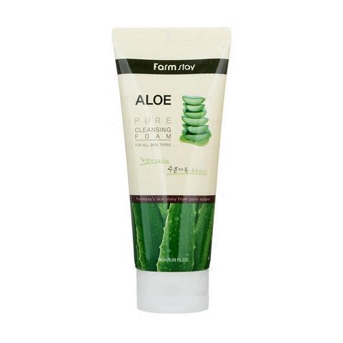 Farm Stay/ ПЕНКА ДЛЯ УМЫВАНИЯ PURE CLEANSING FOAM 180 мл. (с соком алоэ)