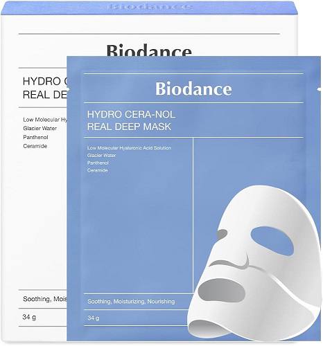 BIODANCE/Ночная гидрогелевая маска с церамидами против сухости Biodance Hydro Cera-Nol Real Deep Mask 34гр*4 шт.