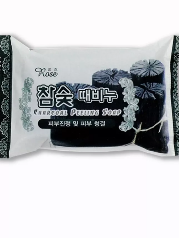 ROSE/ Мыло-пилинг с древесным углем Charcoal Peeling Soap 150 гр.